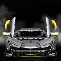 Technics Racing Car Kit de modèle de collection Supercar à l'échelle 3392 1/8 peut être mis à niveau vers un bloc de construction de voiture de sport RC pour enfants adultes