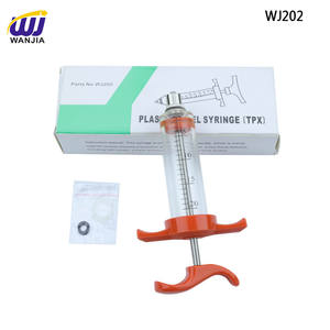 WANJIA Fábrica Veterinária 20ml Seringa De Aço Plástico Animais Vacina Injector para Ovelha Cabra Porco Vaca Gado e Pecuária - Product Image 2