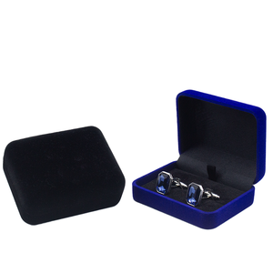 Người Đàn Ông Sang Trọng Của Khuy Măng Sét Hộp Cao Cấp Nhung Lót Hình Chữ Nhật Đồ Trang Sức Trường Hợp Cho Quà Tặng Kinh Doanh Và Bông Tai Đinh tán - Product Image 3