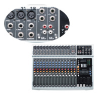 Console de mixage audio 14 canaux mélangeur électronique powerd pour système de sonorisation