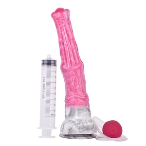 Dildo de 12 pulgadas con forma de caballo rosa, eyaculador, de fantasía, tapón anal, masturbador, juguetes sexuales y juegos para adultos para mujeres, hombres y gays - Product Image 1