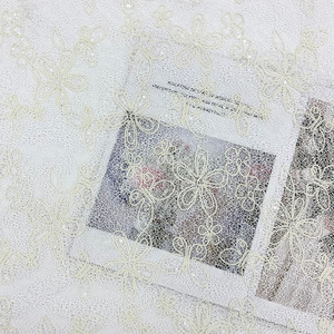 Tissu en dentelle brodée de sequins et de fleurs, élégant, vintage, de luxe, sur mesure, pour nappe, <span class=keywords><strong>voile</strong></span>, robe de fête pour femmes - Product Image 4