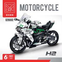 Hot Mork 028002 Kawasaki H2 Moto Blocs de Construction Jouets de Construction pour Garçons