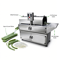 Machine à peler l'aloe vera de qualité industrielle, machine à laver et à peler l'aloe vera