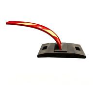 Poteau de marquage vertical réfléchissant haute intensité rouge-jaune avec base en caoutchouc pour utilisation temporaire d'isolation routière et de sécurité