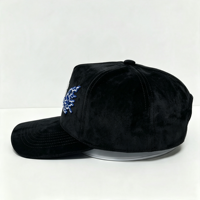 Gorra de Béisbol Personalizada con Logotipo, 5 Paneles, Gamuza, Perfil Bajo, Estructurada, Letra Bordada en 3D, Alta Calidad, Ajustable para Hombre