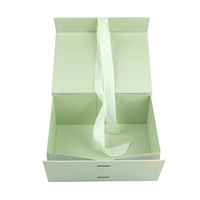 Boîtes pliantes magnétiques en promotion avec rubans, boîtes cadeaux de luxe pliables pour emballage cadeau, boîtes d'emballage en papier pour vêtements