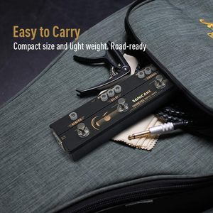 SONICAKE Multi-effecten voorversterker Chorus Delay Reverb Akoestische Gitaarpedaal Sonic Wood met XLR-uitgang & voetschakelaar Toppers 10mm - Product Image 2