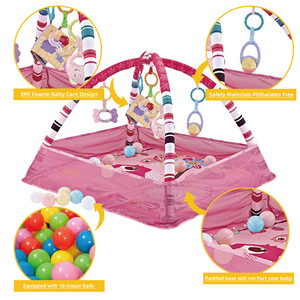 Parc pour bébé pliable avec tapis de jeu souple et jouets <span class=keywords><strong>d</strong></span>'éveil, <span class=keywords><strong>centre</strong></span> <span class=keywords><strong>d</strong></span>'activités pour nourrissons en intérieur - Product Image 3