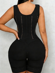 1 pièce Body sculptant colombien pour femme, effet gainant, contrôle ferme, rehaussement des fesses, amincissement des cuisses, en polyamide - Product Image 6