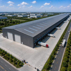 Structure <span class=keywords><strong>de</strong></span> bâtiment en acier préfabriqué, facile à assembler, <span class=keywords><strong>de</strong></span> haute qualité, résistant aux intempéries, pour entrepôt, hangar industriel, garage, usine - Product Image 2
