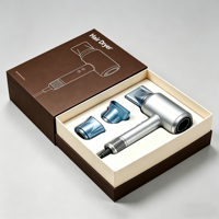 Caja de cartón rígido ecológica personalizada OEM para secador de pelo con inserto de espuma y logotipo - Embalaje para marcas de electrónica