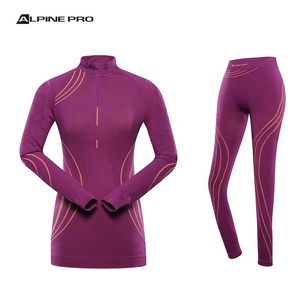 Alpine PRO Ensemble caleçon long respirant à séchage rapide pour <span class=keywords><strong>femme</strong></span>, <span class=keywords><strong>sous</strong></span>-vêtement <span class=keywords><strong>thermique</strong></span> sans couture, équipement de <span class=keywords><strong>ski</strong></span> et de neige - Product Image 1