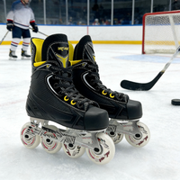 Patins à roulettes de hockey en ligne Vik-Max 2026 de bonne qualité, pour hockey en plein air, construction en aluminium CNC HI/LO, roues de dureté 76A SHR