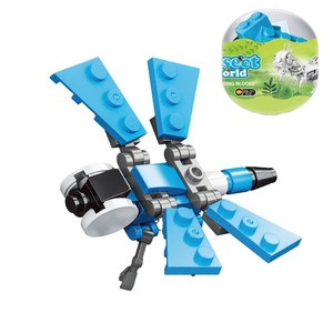 Nuevo K41A 6 en 1, Bloques <span class=keywords><strong>de</strong></span> Construcción <span class=keywords><strong>de</strong></span> Plástico, Serie <span class=keywords><strong>de</strong></span> Insectos y Vehículos, Juguetes para Niños, Mini Caja, Escala 1:36 - Product Image 1