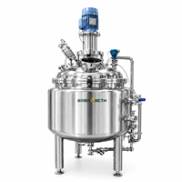 Réservoir de préparation de liquides SS316L GMP, cuve de mélange agitée, conteneur de stockage stérile pour la production pharmaceutique
