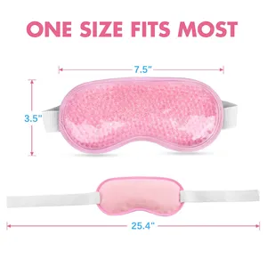 Lot de 2 masques oculaires rafraîchissants, masques oculaires en gel froid et chaud pour les yeux secs, les yeux gonflés - Product Image 6