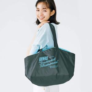 Appendice de magazines japonais Sac à provisions à cordon de grande capacité Sac de supermarché en toile portable pliable et écologique britannique - Product Image 6