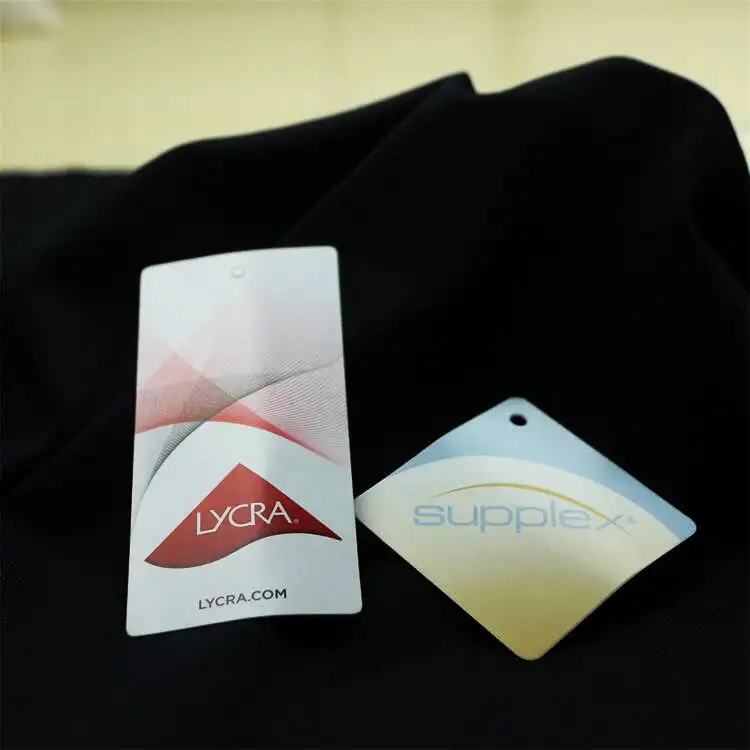 Dupont Invista Supplex Lycra Jersey tunggal rajutan kain peregangan nilon 66 Supplex Lycra kering pas satu Jersey kain untuk pakaian olahraga