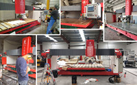 Máquina de procesamiento de piedra de encimera, enrutador CNC de HSNC-650 con cambio de herramienta automático