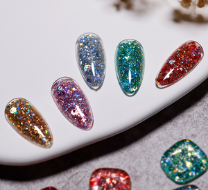 Nouvelle Tendance <span class=keywords><strong>Kit</strong></span> Gel Paillettes Grandes Scintillantes Très Vendu OEM Logo Personnalisé Vente en Gros Salon de Manucure Gel Paillettes Haute Qualité Échantillon Gratuit - Product Image 1