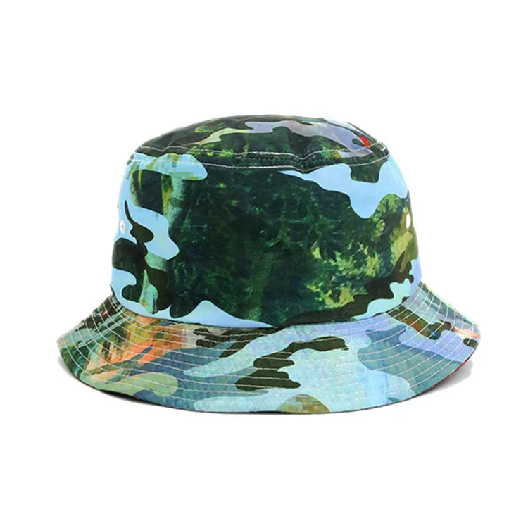 Cappello da pescatore mimetico da esterno con ricamo personalizzato