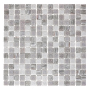 Carreaux de mosaïque thermofusible gris clair vitreux pour mur de salon pour <span class=keywords><strong>sol</strong></span> de <span class=keywords><strong>douche</strong></span> - Product Image 1