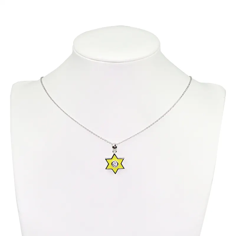 Hot Sale Pendant Necklace Sterling Silver Star Shape Zirconia jewelry Necklace Party Wedding Gift Unisex necklace jewelry