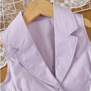 Completo Abbigliamento Estivo per Bambine: Giacca, Gilet e Pantaloni con Cappello - Nuova Collezione Transfrontaliera Europa e America - Product Image 5