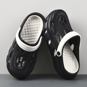 Sandales d'été pour hommes, semelles épaisses, perforées, en EVA, antidérapantes, respirantes, chaussures de plage - Product Image 4