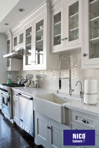 NICOCABINET <strong>Australia</strong> Perth Styles Artificial Marble HDF Shaker Kitchen Cabinet - Product Image 2