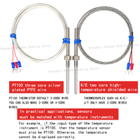Sonde industrielle étanche Rtd Pt1000, thermomètre à résistance en platine, thermocouple de type K, capteur Pt100