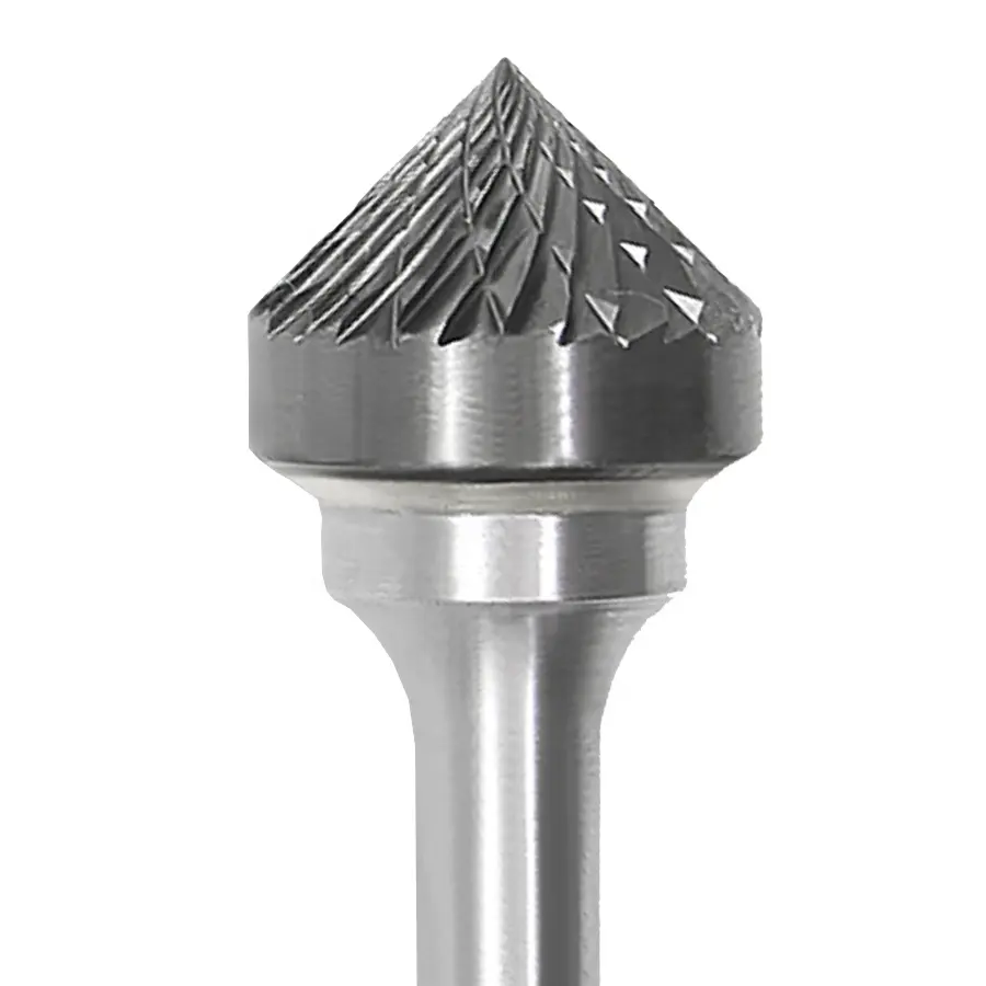 Wolfburrs 90 degrees Taper Type KX tungsten steel solid carbide burrs for sale