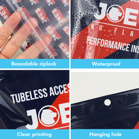 Sacs en plastique refermables de haute qualité avec fenêtre transparente et impression de logo personnalisée, pour l'électronique