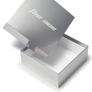 Custom logo Luxury Men Belt Gift Paper <strong>Box</strong> Bright <strong>Silver</strong> Cardboard Paper <strong>Box</strong> with Lid - Product Image 6