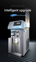Machine à glace molle automatique de comptoir personnalisable, compatible fruits et légumes, en acier inoxydable, certifiée Energy Star