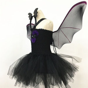Costumes de chauve-souris <span class=keywords><strong>pour</strong></span> Halloween Cosplay <span class=keywords><strong>robe</strong></span> de fille <span class=keywords><strong>noire</strong></span> terrifiante robes de déguisement de fête de Pâques <span class=keywords><strong>pour</strong></span> filles enfants - Product Image 2