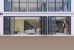 Maison conteneur moderne à deux étages Design industriel <span class=keywords><strong>chic</strong></span> avec espace de vie à concept ouvert Bureau de construction portable Petite maison - Product Image 2