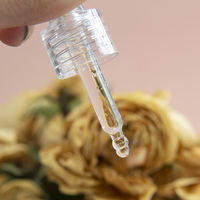 Nouveau design d'huile essentielle cosmétique pour les soins de la peau 5ml 10ml 15ml 20ml 30ml flacons compte-gouttes vides en verre transparent