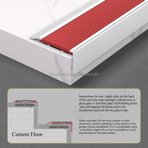 Tk Gạch Trims Kim Loại Hồ Sơ Nhôm Dải Sàn Phụ Kiện Cho Bệnh Viện Xây Dựng Góc Cầu Thang Nosing Gạch Phụ Kiện - Product Image 3