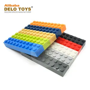 DELO oyuncaklar (16 renk) DIY parçaları 2*10 plastik yapı tuğlaları 2X10 (NO.3006)