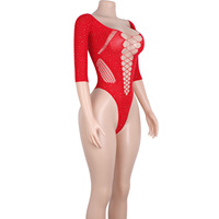 Vêtements de danse exotiques String en Offre Spéciale à strass Tenues de danseuse Vente en gros Clubwear Performance Body Sexy Stripper Costumes Wear
