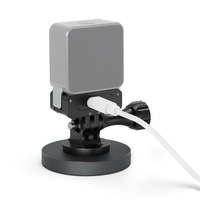 Support adaptateur de trépied magnétique à ventouse forte en alliage d'aluminium CNC pour GoPro pour DJI OSMO 360 / Action 4 caméras voiture moto