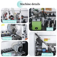 Machine à chants automatique avancée JHM 365 avec coupeur pneumatique pour la fabrication de meubles, chants de bois, chants de PVC