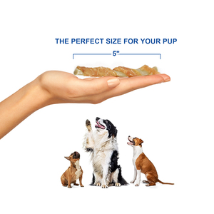 100 gam/túi thức ăn vật nuôi nha khoa xử lý 5 "rawhide miễn phí Twist bọc đồ ăn nhẹ với gà da bò Thanh giúp làm sạch răng chó nhai xử lý - Product Image 5