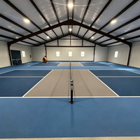 Structure en acier pour arène de pickleball intérieure, hauteur de portée libre de 7 m, certifiée EN1090 CE, fournisseur d'usine
