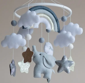 Décor de <span class=keywords><strong>chambre</strong></span> de bébé neutre Mobile <span class=keywords><strong>Elephant</strong></span> Mobile Nursery Bed Mobile Baby room - Product Image 1