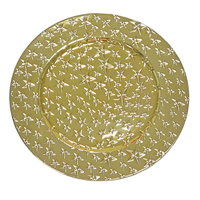 Assiettes de Présentation Modernes en Plastique PP de Luxe Durables Écologiques Jetables à Motifs Personnalisés pour Noël et Mariages