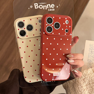 Funda Compatible con iPhone 17 Pro Max/16, Diseño de Lunares Rojos de Año Nuevo, Estilo Festivo Simple para iPhone 15, 14, 11, Resistente a Golpes - Product Image 2