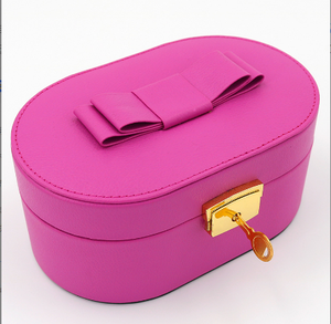 Boîte de rangement de voyage de luxe rose pour bijoux, étui de présentation pour bagues et pendentifs, vente en gros - Product Image 6